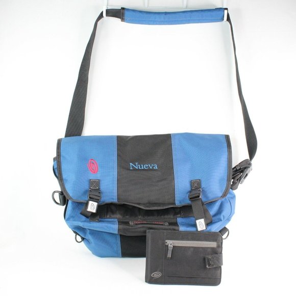 Timbuk2 Messenger Medium Navy Blue Laptop Bag Travel Pilot Business Briefcase - Picture 1 of 6